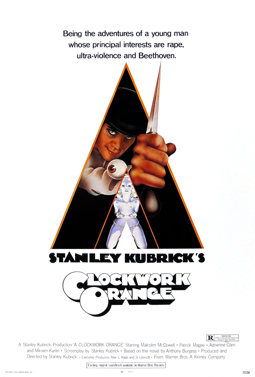 Showtime for A Clockwork Orange playing May 14th, 2024 at 630 PM